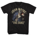 John Wayne-The Duke Returns-Black Adult S/S Tshirt - Coastline Mall