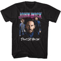 John Wick-John Wick Shiny Lighting No Gun-Black Adult S/S Tshirt