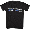 John Wick-John Wick Happy Hunting-Black Adult S/S Tshirt