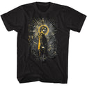 John Wick-John Wick Golden Highlights Halo-Black Adult S/S Tshirt