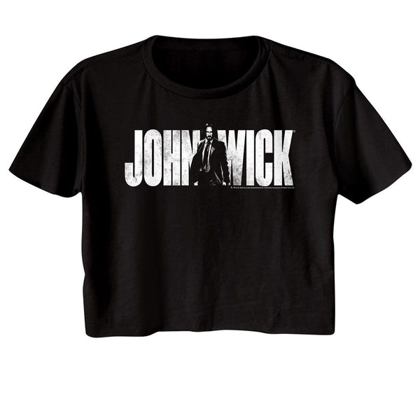 John Wick-John Wick With Name-Black Ladies S/S Festival Cali Crop