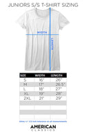 Ladies Short Sleeve T-Shirt Size Chart - Coastline Mall