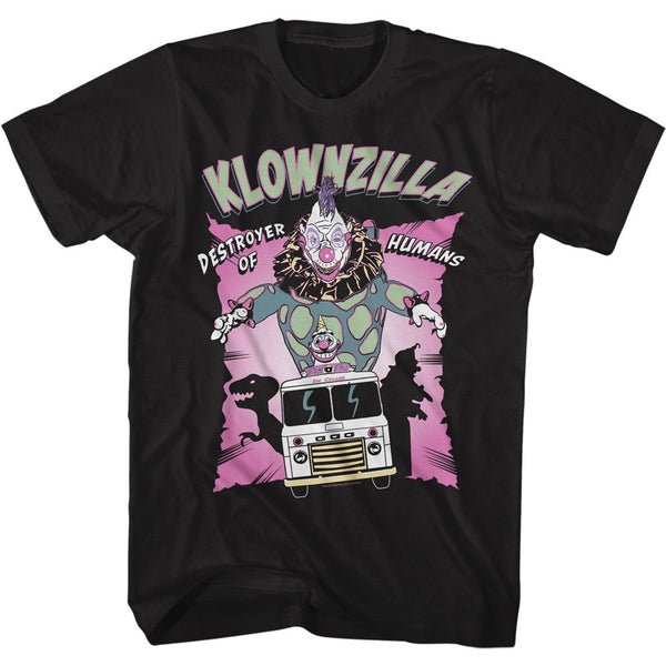 Killer Klowns-Klownzilla-Black Adult S/S Tshirt - Coastline Mall