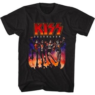 Kiss-Destroyer-Black Adult S/S Tshirt - Coastline Mall