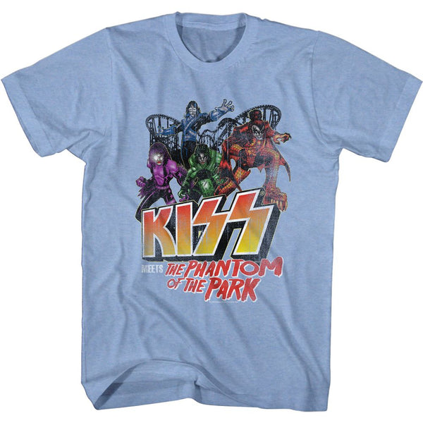 Kiss-Park Phantom-Light Blue Heather Adult S/S Tshirt - Coastline Mall