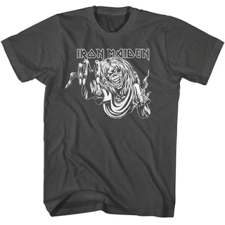 Iron Maiden-Iron Maiden Eddie Reach-Smoke Adult S/S Tshirt