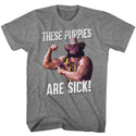 Macho Man-These Puppies-Graphite Heather Adult S/S Tshirt - Coastline Mall