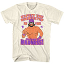 Macho Man-Expect The Unexpected-Natural Adult S/S Tshirt - Coastline Mall