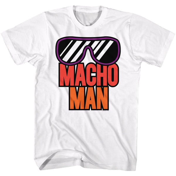Macho Man-More Macho-White Adult S/S Tshirt | Clothing, Shoes & Accessories:Adult Unisex Clothing:T-Shirts - Coastline Mall