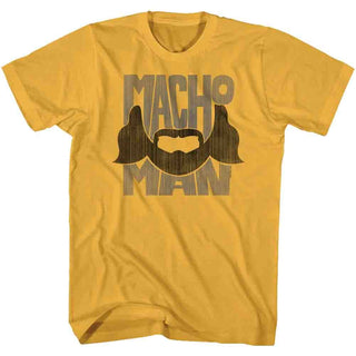 Macho Man-Beard Words-Ginger Adult S/S Tshirt - Coastline Mall