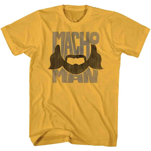 Macho Man-Beard Words-Ginger Adult S/S Tshirt - Coastline Mall