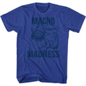 Macho Man-Blue On Blue-Royal Adult S/S Tshirt - Coastline Mall