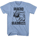 Macho Man-Macho-Light Blue Heather Adult S/S Tshirt - Coastline Mall