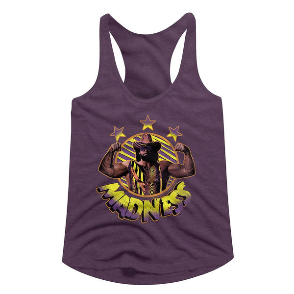 Macho Man-Macho Madness-Aubergine Heather Ladies Racerback - Coastline Mall