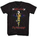 Motley Crue - Dr. Feel Good Logo Black Short Sleeve Adult T-Shirt tee - Coastline Mall