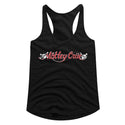 Motley Crue - Red & White Logo Black Ladies Racerback T-Shirt tee - Coastline Mall