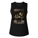 Motley Crue - Home Sweet Home Logo Black Ladies Muscle Tank T-Shirt tee  - Coastline Mall