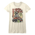 Motley Crue - Japan Tour Logo Vintage Short Sleeve White Ladies T-Shirt tee - Coastline Mall