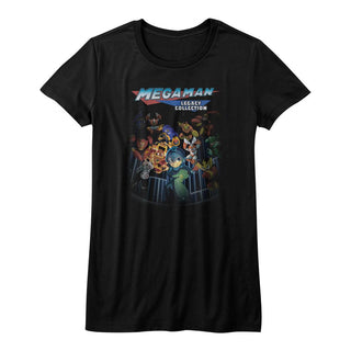 Mega Man-Legacy Collection-Black Ladies S/S Tshirt - Coastline Mall