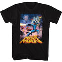 Mega Man-Postery Megaman-Black Adult S/S Tshirt - Coastline Mall
