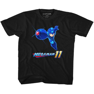 Mega Man-Mega 11-Black Toddler-Youth S/S Tshirt - Coastline Mall