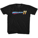 Mega Man-Mega Logo-Black Toddler-Youth S/S Tshirt - Coastline Mall