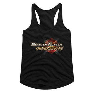 Monster Hunter-Mhg Logo-Black Ladies Racerback - Coastline Mall