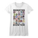Monster Hunter-Let's Hunt!-White Ladies S/S Tshirt - Coastline Mall