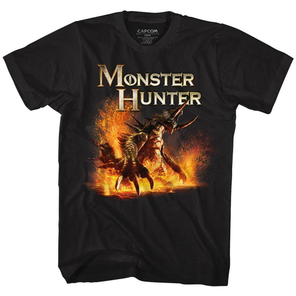 Monster Hunter-Beast-Black Adult S/S Tshirt - Coastline Mall