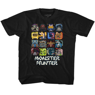 Monster Hunter-Symbols-Black Toddler-Youth S/S Tshirt - Coastline Mall