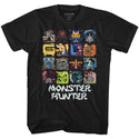 Monster Hunter-Symbols-Black Adult S/S Tshirt - Coastline Mall