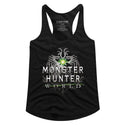 Monster Hunter-Mhw Logo-Black Ladies Racerback - Coastline Mall