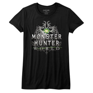 Monster Hunter-Mhw Logo-Black Ladies S/S Tshirt - Coastline Mall