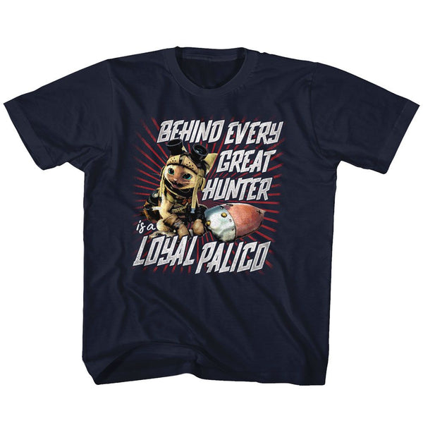 Monster Hunter-Loyal Palico-Navy Toddler-Youth S/S Tshirt - Coastline Mall