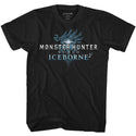 Monster Hunter-Iceborn Logo-Black Adult S/S Tshirt - Coastline Mall