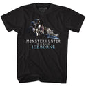 Monster Hunter - Ice Gang Logo Black Adult Short Sleeve T-Shirt tee - Coastline Mall