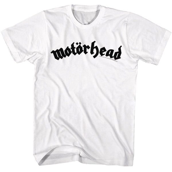 Motorhead-Motorhead Dark Logo-White Adult S/S Tshirt