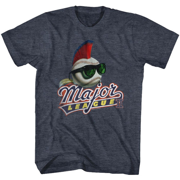 Major League-Mohawk-Navy Heather Adult S/S Tshirt - Coastline Mall