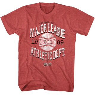 Major League-Vintage Major League-Red Heather Adult S/S Tshirt - Coastline Mall