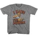 Masters Of The Universe-The Power!-Graphite Heather Toddler-Youth S/S Tshirt - Coastline Mall