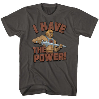 Masters Of The Universe-The Power!-Smoke Adult S/S Tshirt - Coastline Mall
