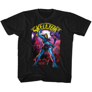 Masters Of The Universe-Skeletor-Black Toddler-Youth S/S Tshirt - Coastline Mall