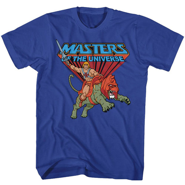 Masters Of The Universe-Ride Into Battle-Royal Adult S/S Tshirt - Coastline Mall