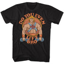 Masters Of The Universe-U Even Lift?-Black Adult S/S Tshirt - Coastline Mall