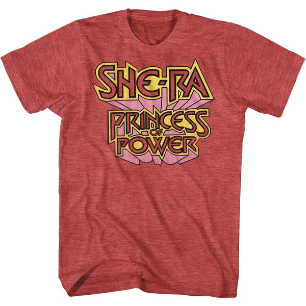 Masters Of The Universe-Shera Logo-Red Heather Adult S/S Tshirt - Coastline Mall