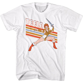 Masters Of The Universe-Teela-White Adult S/S Tshirt - Coastline Mall