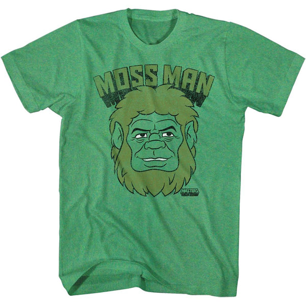 Masters Of The Universe - Moss Man Head | Kelly Heather S/S Adult T-Shirt | Clothing, Shoes & Accessories:Adult Unisex Clothing:T-Shirts - Coastline Mall