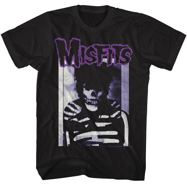 Misfits-Misfits Skeleton-Black Adult S/S Tshirt