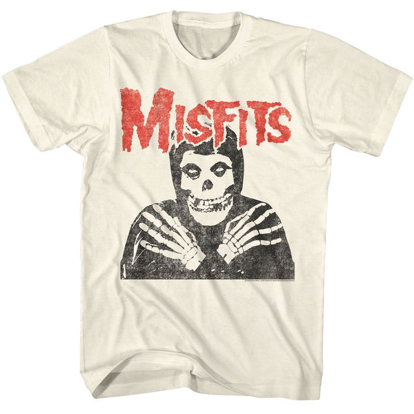 Misfits-Misfits Crossed Arms-Natural Adult S/S Tshirt