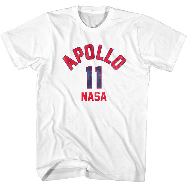 Nasa-Nasa Apollo 11-White Adult S/S Tshirt